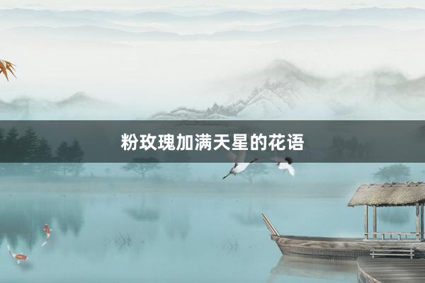 粉玫瑰加满天星的花语